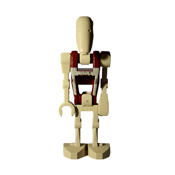 Droide de Seguridad – Torso Rojo Oscuro con Insignias
