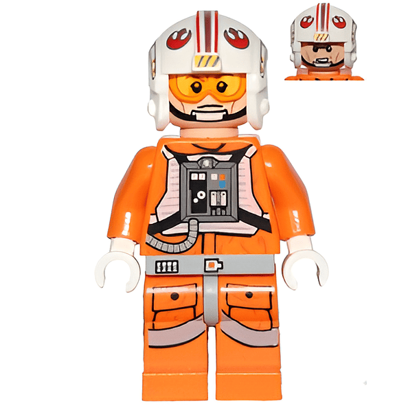 Luke Skywalker (Piloto, Piernas Impresas, Líneas en las Mejillas)