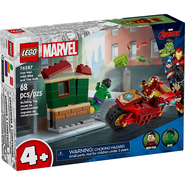 Iron Man con bicicleta y Hulk 1