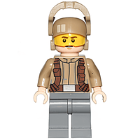 Soldado de la Resistencia - Chaqueta marrón oscuro, ceño fruncido, cejas fruncidas