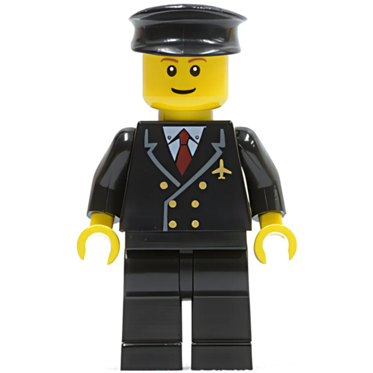 Aeropuerto - Piloto con corbata roja y seis botones, piernas | Brick ...