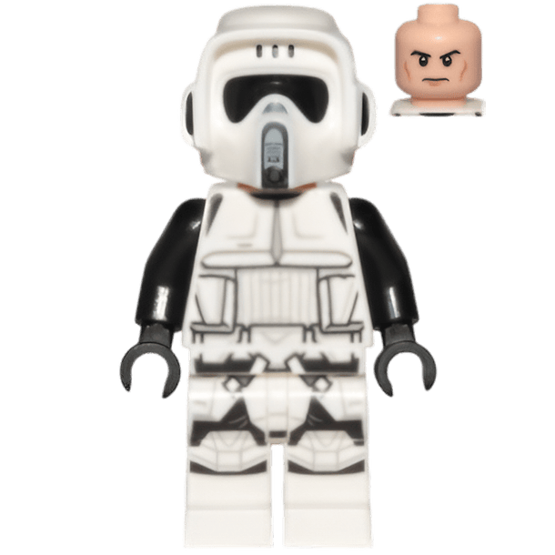 Soldado explorador imperial masculino, casco de doble molde