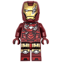 Iron Man - Armadura Mark 6, visor de casco grande, daño de batalla