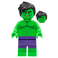 Hulk - Minifigura, pantalones morado oscuro