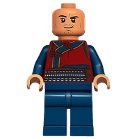 Wong - Túnica roja oscura, piernas azul oscuro