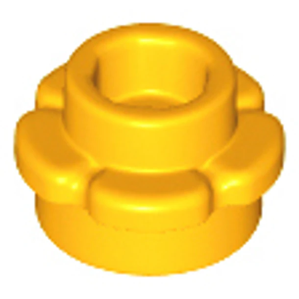 Flor Redonda 1 x 1 con Borde (5 Pétalos)  Rosa Brillante