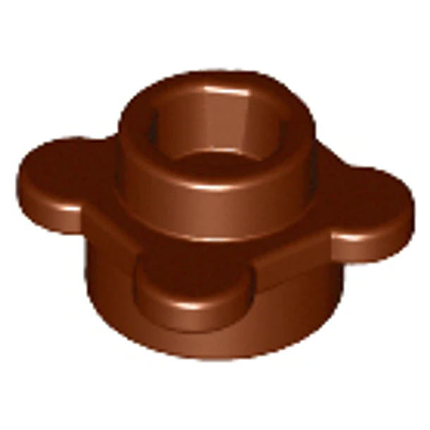 Flor Redonda 1 x 1 con Borde ( 4 Pétalos)  Rosa Oscuro