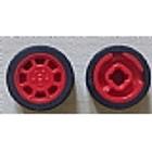 Rueda de 8 mm D. x 6 mm con 8 radios 2