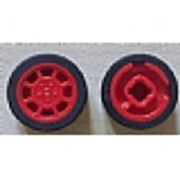 Rueda de 8 mm D. x 6 mm con 8 radios 2