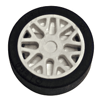 Rueda de 11 mm de diámetro x 6 mm con 8 radios en 'Y'