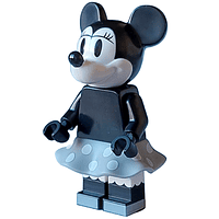 Minnie Mouse - Falda vintage gris azulada clara