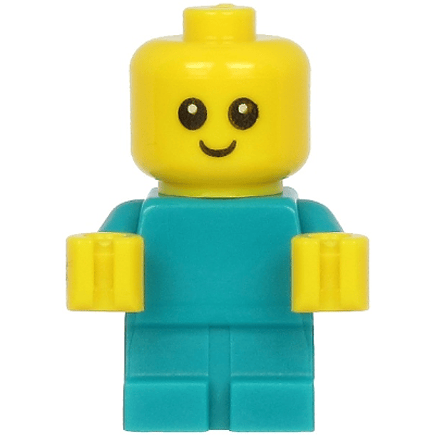 Bebé - Cuerpo turquesa oscuro con manos amarillas