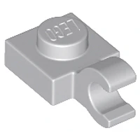 Placa modificada 1 x 1 con clip abierto en forma de O (agarre horizontal)