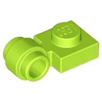 Placa modificada de 1 x 1 con accesorio de luz - Anillo grueso