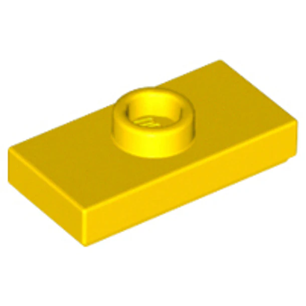 Placa modificada de 1 x 2 con 1 espárrago con ranura y soporte inferior para espárrago (puente)
