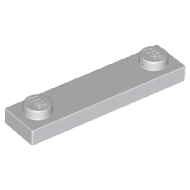Placa modificada de 1 x 4 con 2 espárragos sin ranura