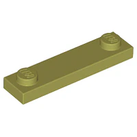 Placa modificada de 1 x 4 con 2 espárragos sin ranura