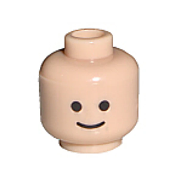 Minifigura, cabeza con patrón de sonrisa estándar 