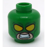Cabeza de minifigura de secuaz de Hydra de LEGO con traje verde