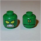 Cabeza de minifigura de secuaz de Hydra de LEGO con traje verde 2