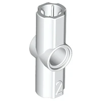 Conector de eje y pasador Technic en ángulo n.° 2 - 180 grados