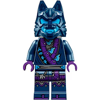 Guerrero Máscara de Lobo - Máscara azul oscuro y azul celeste oscuro