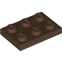 Placa 2x3 color Marron