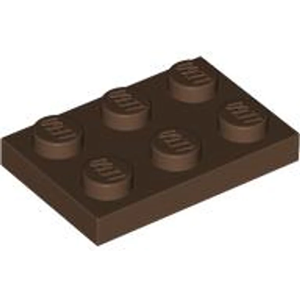 Placa 2x3 color Marron