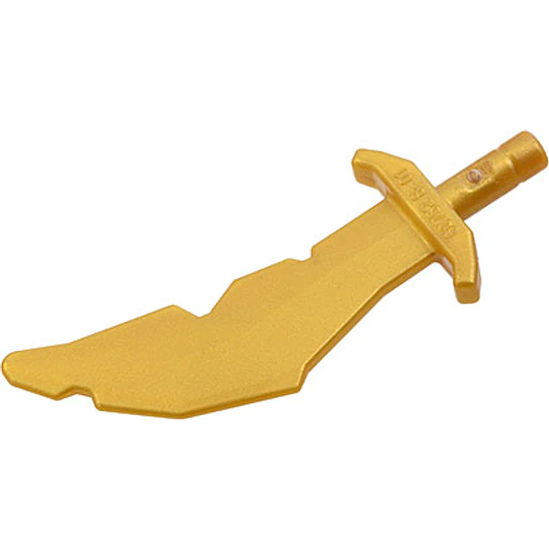 Utensilio, Arma, espada, cimitarra con muescas.