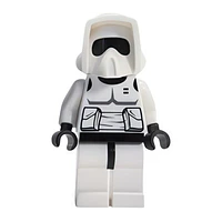 Soldado explorador imperial - Cabeza negra lisa, torso gris azulado oscuro estampado