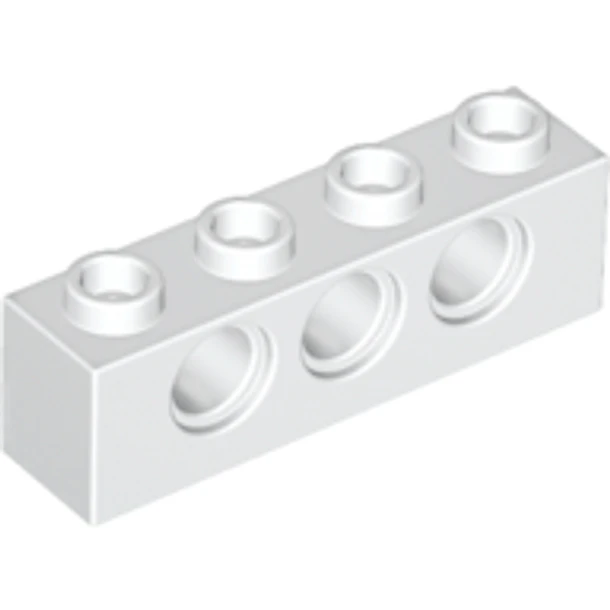 Ladrillo Technic 1 x 4 con agujeros