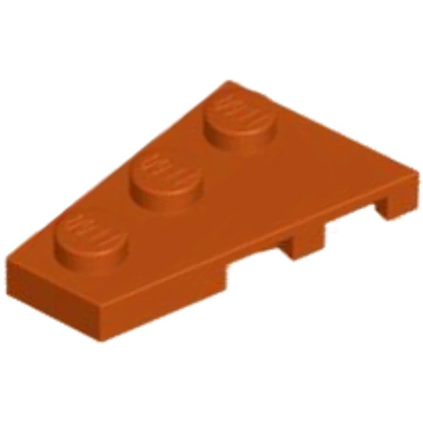 Cuña, placa 3 x 2 izquierda