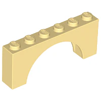 Arco de 1 x 6 x 2 - Tapa gruesa con base reforzada