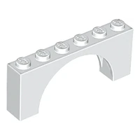 Arco 1 x 6 x 2 - Parte superior delgada sin base reforzada