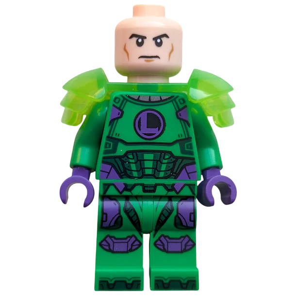 Lex Luthor - Armadura verde brillante, hombreras
