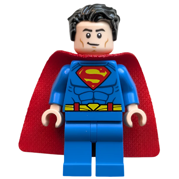 Superman - Traje azul, capa esponjosa, cabello despeinado