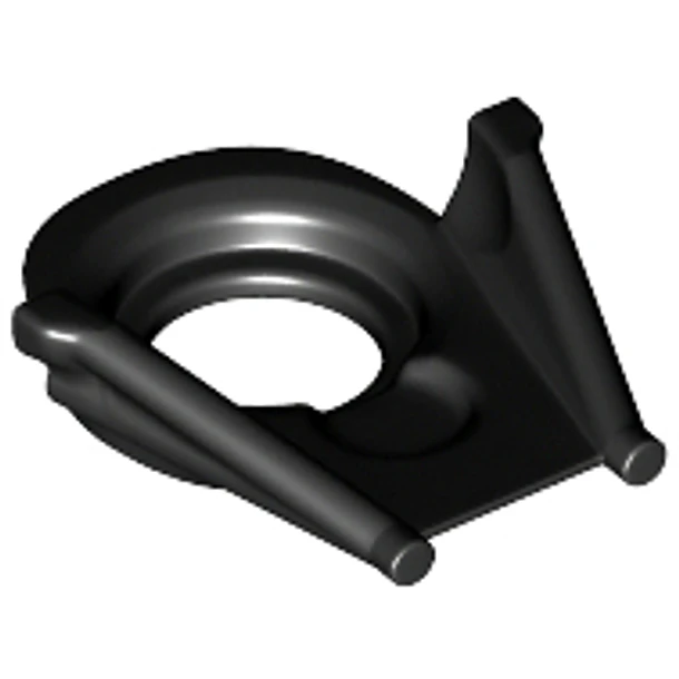 Collarín para minifigura, casco de Darth Vader de Star Wars, mandíbula inferior