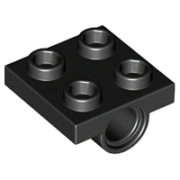 Placa modificada de 2 x 2 con orificios para pasadores