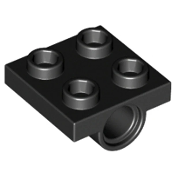 Placa modificada de 2 x 2 con orificios para pasadores