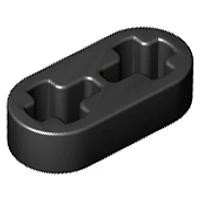 Técnico, brazo elevador delgado 1 x 2 - Orificios para eje