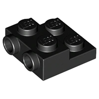 Placa modificada de 2 x 2 x 2/3 con 2 espárragos laterales - Tubo inferior sólido