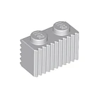 Brick Modificado 1 x 2 con Rejilla / Perfil Estriado 8