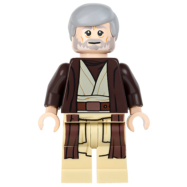 Obi-Wan Kenobi - Abrigo viejo con capucha de color marrón oscuro