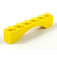 Arco 1 x 6 color amarillo