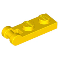 Placa modificada de 1 x 2 con asa de barra en el extremo.