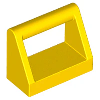 Baldosa modificada de 1 x 2 con tirador de barra