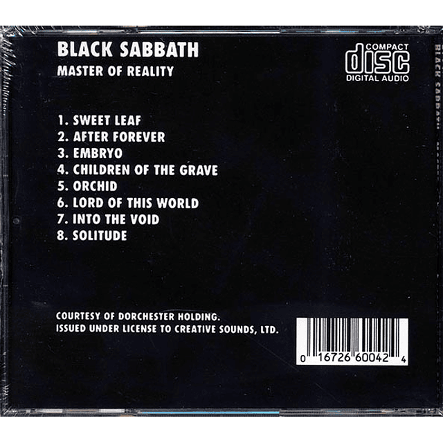 Black Sabbath - Master Of Reality - CD