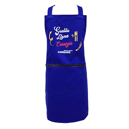 Delantal de Cocina azul rey