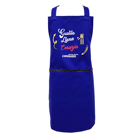 Delantal de Cocina azul rey