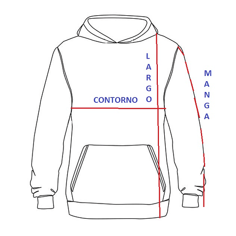 POLERON CANGURO CON CIERRE 